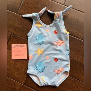 Kids Swim One Piece with Sea Life Design
